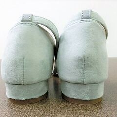 moda sara フラットシューズ アンクルストラップ ライトブルーの画像