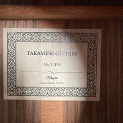 クラシックギター　タカミネギター　セミハードケース付き　TAKAMINE GUITARS No.32FH   手工品の画像