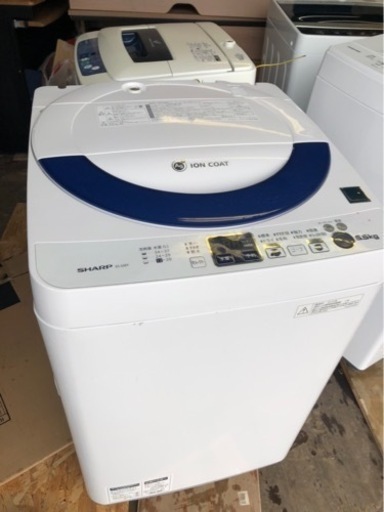 ５km以内配送無料　保証付き　シャープ ５．５ｋｇ全自動洗濯機 ES-55E9-KB