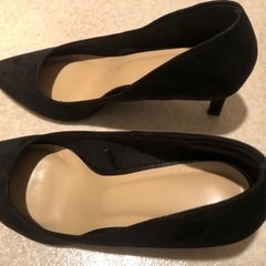 GU黒パンプス(25.0cm)