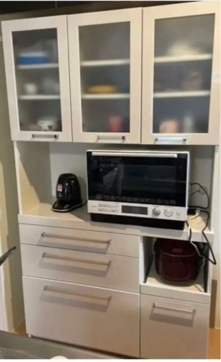 パモウナ　食器棚　完成品　YC-S1050R
