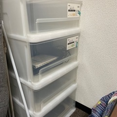 至急！衣装ケース！4つ！※高さ違うものが2つずつです。の画像