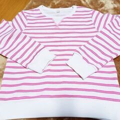 【処分】☆こども服☆裏パイルボーダートレーナー☆新品☆