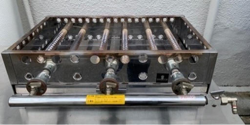 業務用 卓上 グリラー LPガス たこ焼き器 鉄板グリラー プロパンガス ガスグリラー 床火 グリドル たこ焼き器 鉄板焼き イカ焼 お好み 大阪