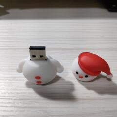 新品　かわいい雪だるまのUSBメモリー64ＧＢ　No2