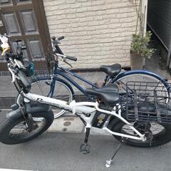 青い自転車27インチ