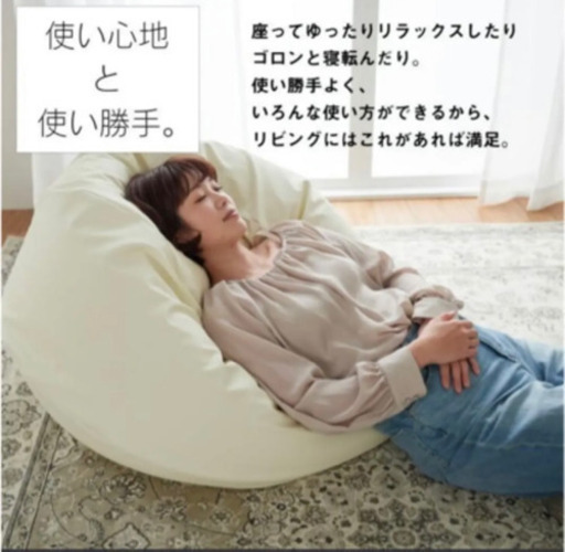 ビーズクッション ソファ オニオン 170リットル レザーカバーセット