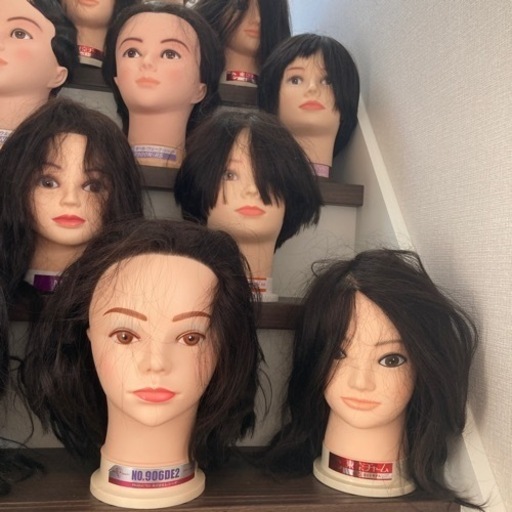 美容学校ウィッグ