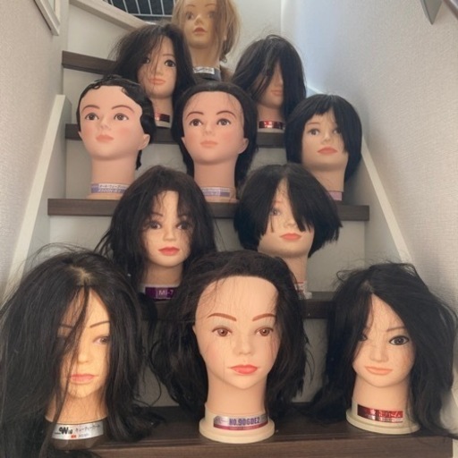 美容学校ウィッグ