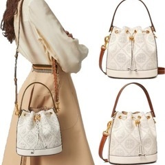 【新品・未使用】TORY BURCH モノグラム パンチング レ...