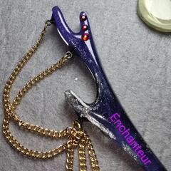 揺れるスワロフスキー かんざしの画像