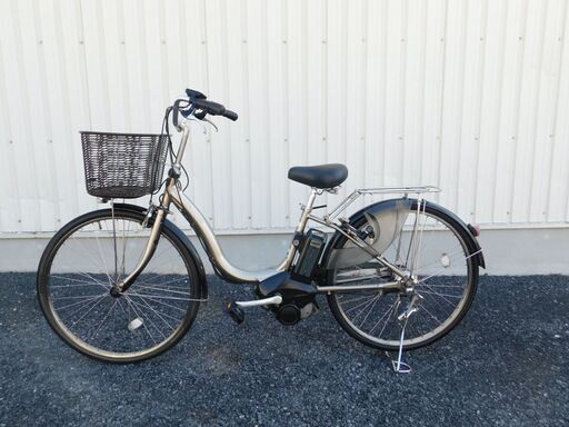 2016年モデル 子供乗せ対応! ヤマハ PAS ナチュラL PA26NL アッシュゴールド 8.7Ah 新品サドルに交換! 新品スイッチカバープレゼント! 車体&バッテリー極めて良好! 自582