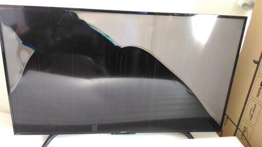 液晶割れ　2019年製 ジャンク　シャープ 50V型 4K対応液晶テレビ AQUOS（アクオス） 4T-C50AH2
