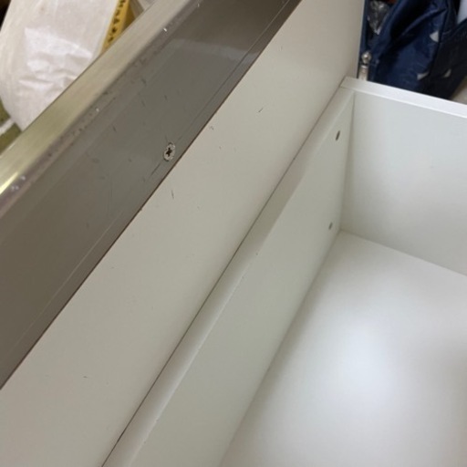 【特価】食器棚 引き戸 ガラス キッチン収納 キッチンボード レンジ台 日本製 ダイニングボード エブリー 120 KB WH 
