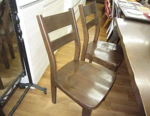R336 ユートップ 天然木 ダイニング4点セット、幅165cm 美品