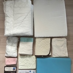 【美品】ベビー布団10点セット　オーガニックコットン　防水シート付き
