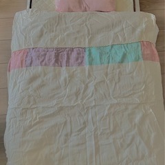 【美品】ベビー布団10点セット　オーガニックコットン　防水シート付きの画像