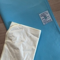 【美品】ベビー布団10点セット　オーガニックコットン　防水シート付きの画像