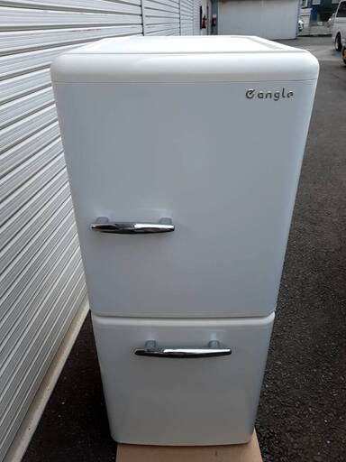 【2018年製】冷凍　冷蔵庫 ノンフロン　エディオン e angle ANG-RE151-A1 149L（W） 2ドア ホワイト　直接取引大歓迎　大阪府枚方市