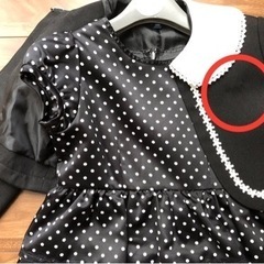 【美品】フォーマルワンピース 110cm＆くつ 16cm＆靴下の画像