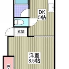 【 初期費用8万円パック 】「西小泉」駅　徒歩10分　[ 1DK...