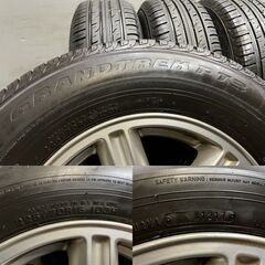 【DUNLOP GRANDTREK PT3 225/70R16】夏タイヤ【VOLVO XC90 純正ホイール 16インチ 7J5HPCD108+49】バリ溝　(VTG594)クレジットカード QRコード決済可能の画像