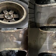 【DUNLOP GRANDTREK PT3 225/70R16】夏タイヤ【VOLVO XC90 純正ホイール 16インチ 7J5HPCD108+49】バリ溝　(VTG594)クレジットカード QRコード決済可能の画像