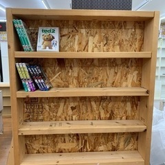 【引取先決まりました】木製　陳列棚の画像
