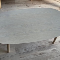 IKEA 木製ローテーブル ホワイトウッド