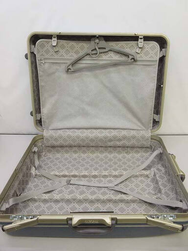 ss4692　アメリカンツーリスター　スーツケース　青系　大型　4輪　AMERICAN TOURISTER　ハードキャリー　鍵2個付き