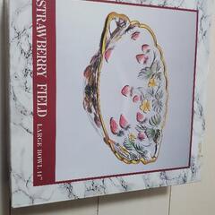 ソガジャパン　ガラス大皿　ストロベリーの画像