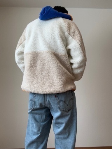 【完売品】希少XL ナイキ ゆめまる着用 ハーフジップボア フリース パーカー