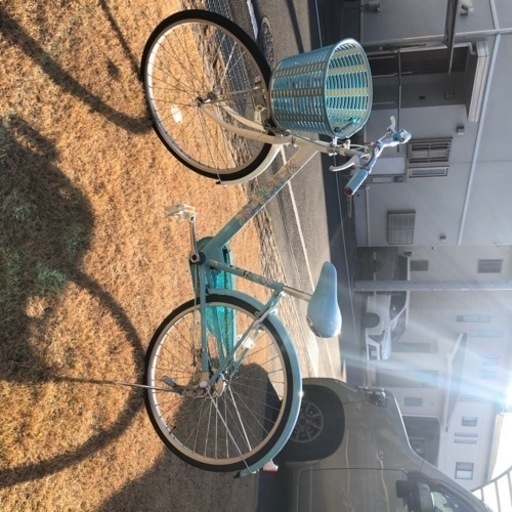 取引中　女の子用自転車　美品　ブリヂストン　エコパル　ブルー