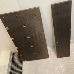焼杉板 穴付き DIY ビカクシダなどのハンギングに。