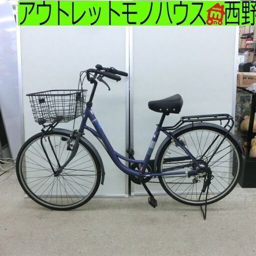 自転車 26インチ ママチャリ 紺色 ネイビー SNL107133 札幌 西野店 自転車 26インチ ママチャリ 紺色 ネイビー SNL107133 札幌 西野店