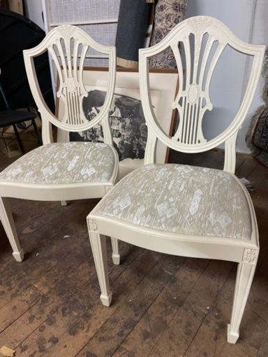 アンティークレトロ ダイニングチェア2脚