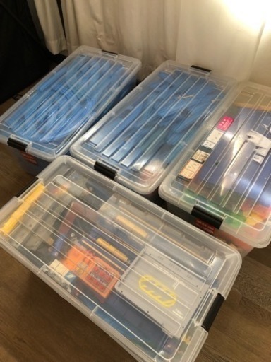 【衣装ケース4杯分】大量プラレールケース付き×4杯+車両30台くらい