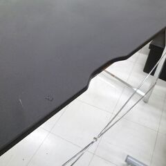 ニトリ フリーデスク 幅120x奥行60x高さ72cm ワークデスク デスク N トリシア 120 ダークブラウン パソコンデスク  オフィスデスク 苫小牧西店の画像