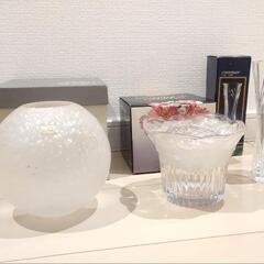 ♢ガラス製花瓶３点♢