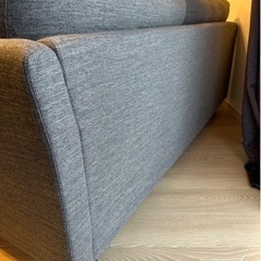 ご購入者様決定】定価¥60900-ニトリ3人用布張り＋スツール
