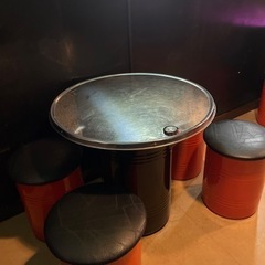 韓国 ドラム缶テーブル セット - 椅子