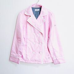 クレージュ　ベビーピンク　ダウン　ピーコート風　ジャケット　アウター 