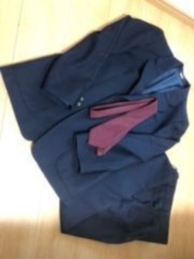 真和高校　冬用　制服　美品　スラックス　ブレザー　ネクタイ