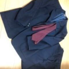 真和高校　冬用　制服　美品　スラックス　ブレザー　ネクタイ