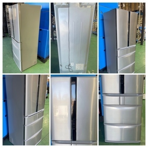 大容量 日立 475L 冷蔵庫 6ドア 観音開き 2014年製（R-F480D）