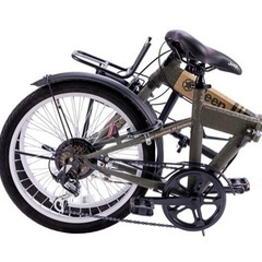 JEEP 折りたたみ自転車20インチ ほぼ未使用 BAA シマノ6段変速 ライトロック付 JEEP JE-206G 2022年の画像