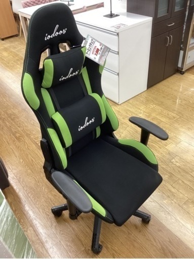 KB-56【新入荷　リサイクル品】IODOOS ゲーミングチェア　黒×緑