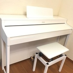 電子ピアノ 白 Roland 