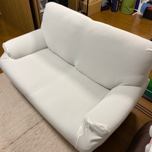 【美品】ニトリ2人用布張りソファ (キャッツ3)