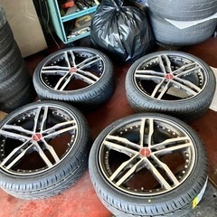 シャレン　19インチ　7.5J＋55 225/40r19 新品タ...